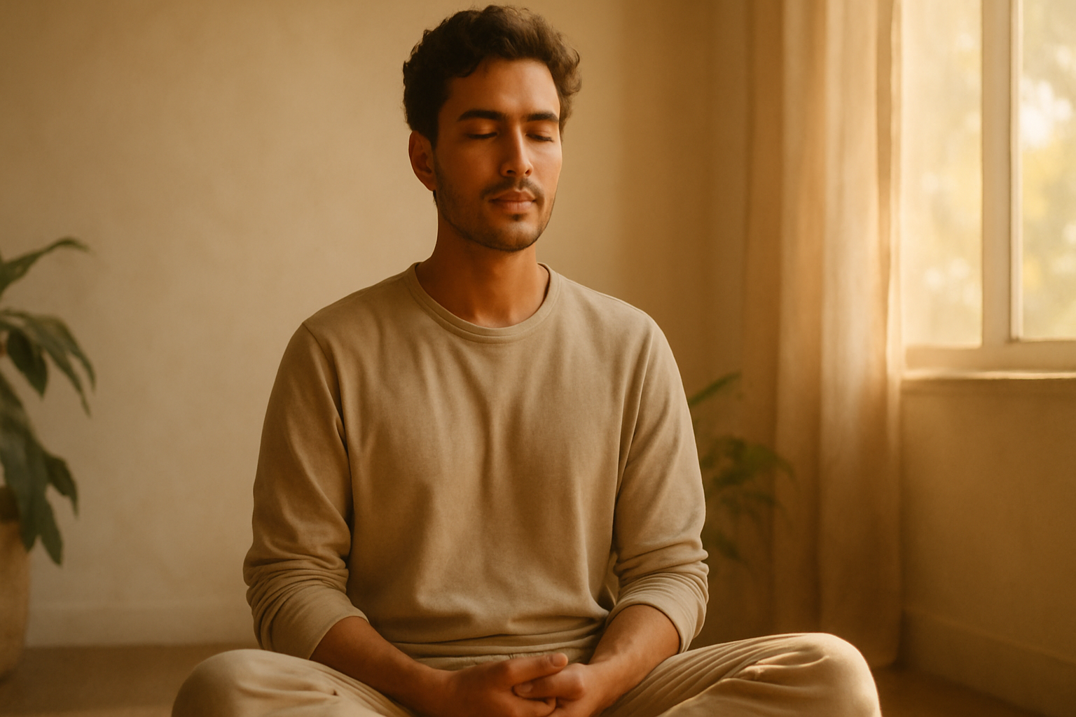 Person in meditation representing Human Design self-discovery